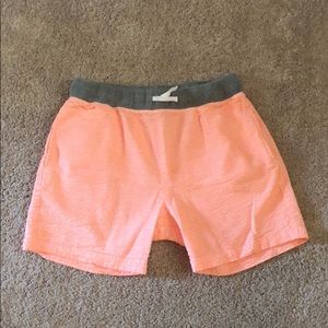 MEN’s Chubbies Seersucker Bright Orange/Pink
